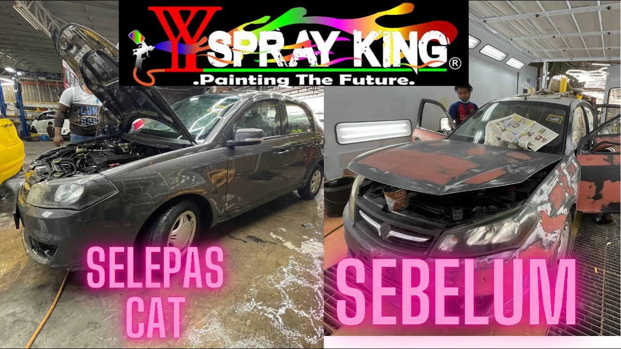PROTON SAGA VIDEO DARIPADA SIMEN SAMPAI SIAP CAT.. DI YY SPRAY KING👍👍