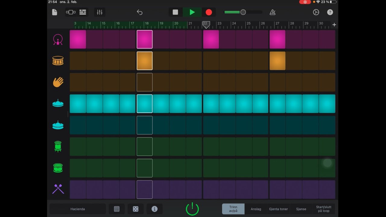 Hvordan lage beats i Garageband NIVÅ 1