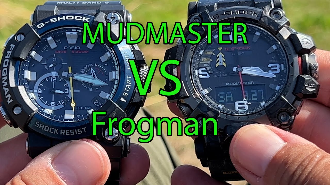 DETAILED look at two analogue watches | G Shock FROGMAN & MUDMASTER | Casio GWG2000 vs GWF A1000