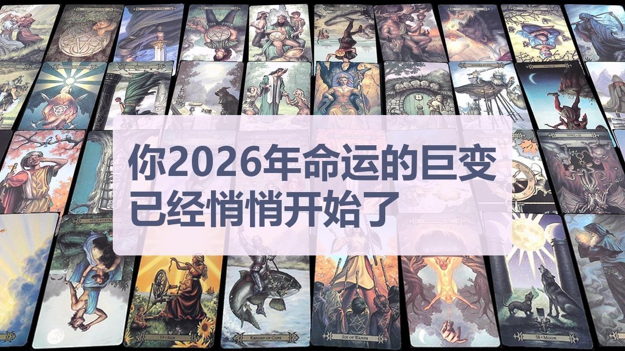 Tarot✨你2026年命运的巨变，已经悄悄开始了