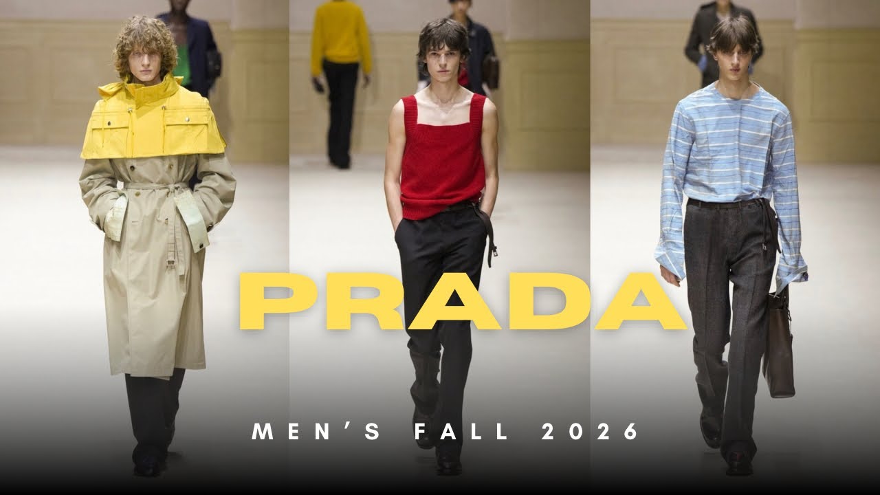 4K PRADA ОСЕНЬ ЗИМА 2026-27 МУЖСКАЯ НЕДЕЛЯ МОДЫ В МИЛАНЕ