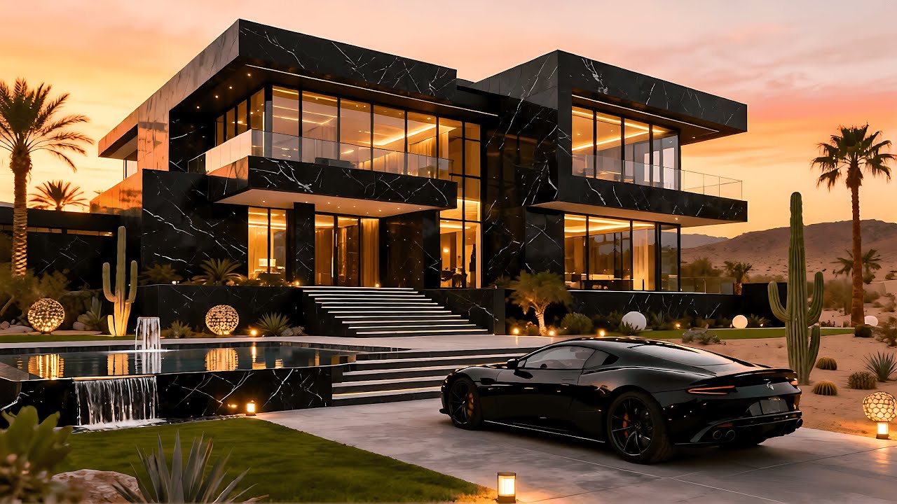 Ultra Luxury Black & White Living Room | Modern Opulence Redefined