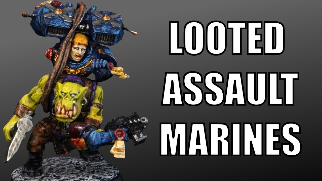 I Looted Assault Marines - Ork Stormboy Conversion