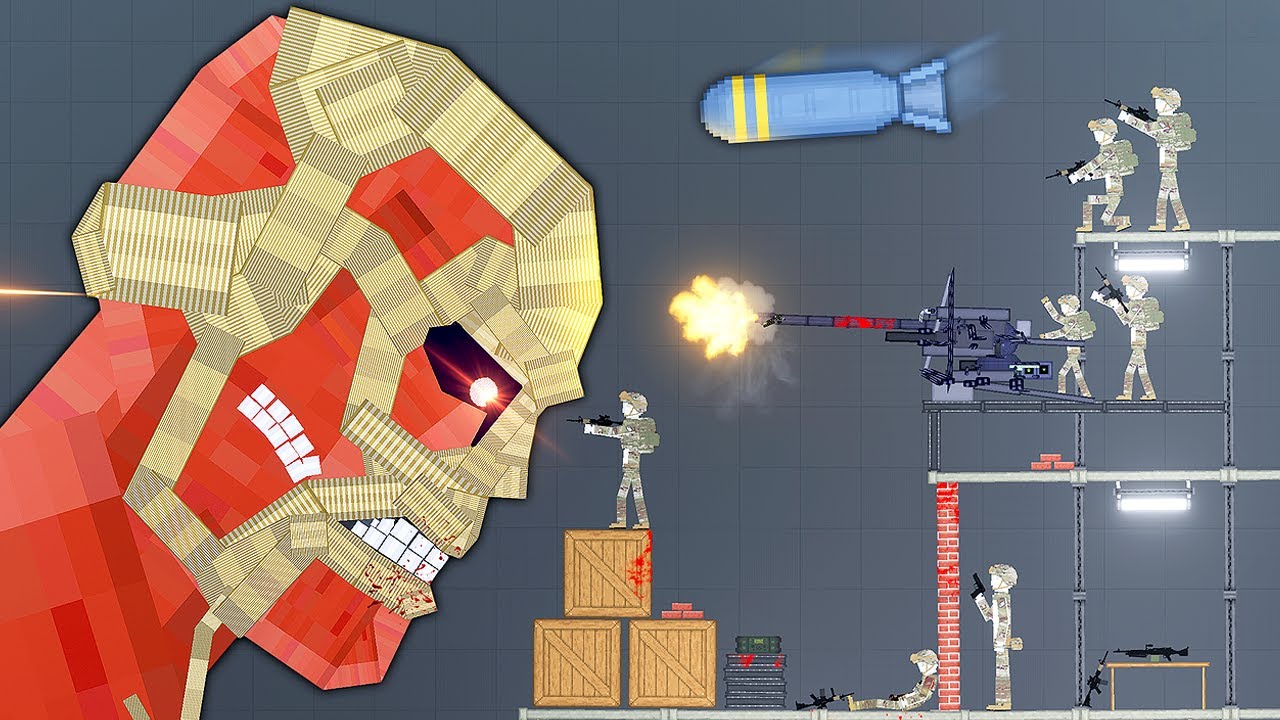 ARMY Sent to DESTROY the Colossal Titan - People Playground Gameplay