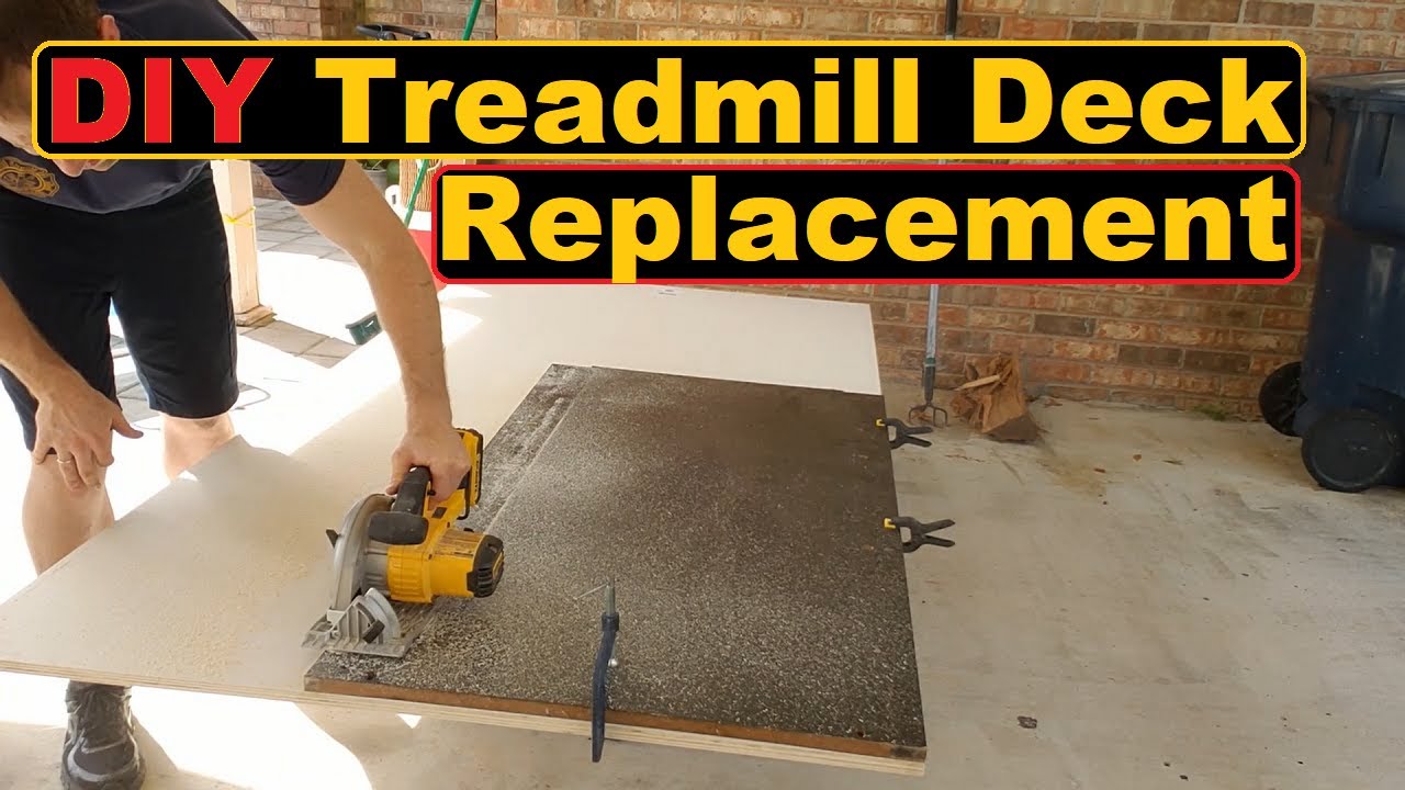 DIY MakingTreadmill Running Board Replacement: Cutting and drilling plywood. Part 2