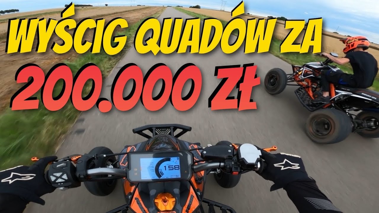 Wyścig quad&oacute;w za 200.000 zł - KTM adventure 790 vs KTM duke 690 i jazda po mieście
