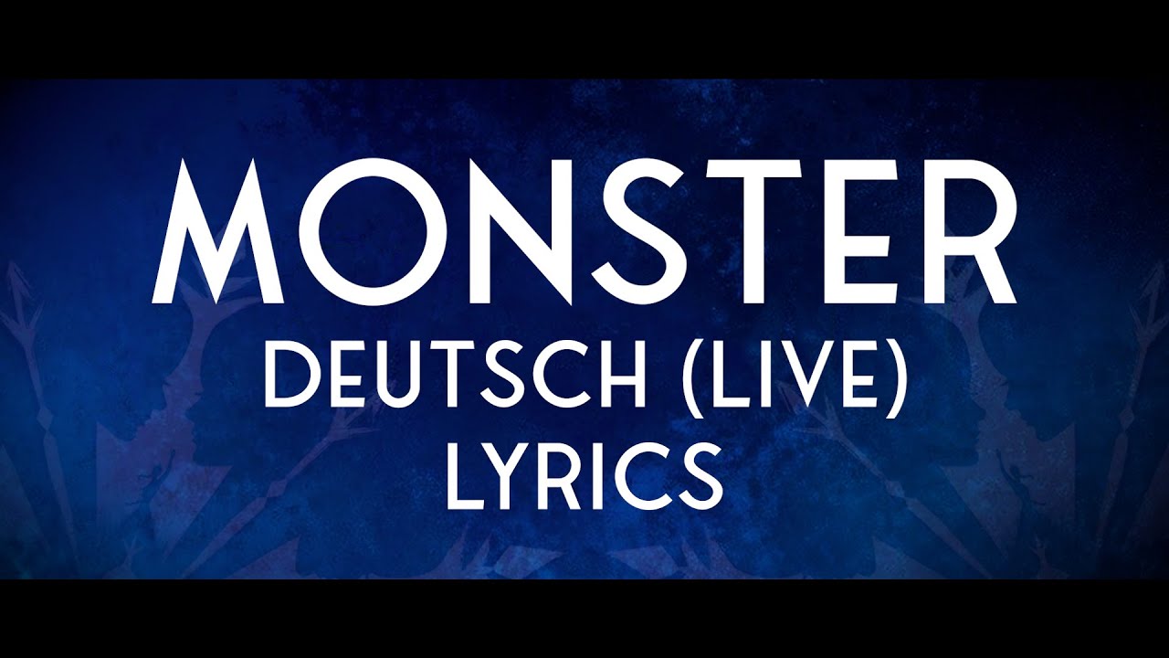 Monster (Sabrina Weckerlin) | Musical Hamburg | Lyrics Video | Disney's Die Eiskönigin