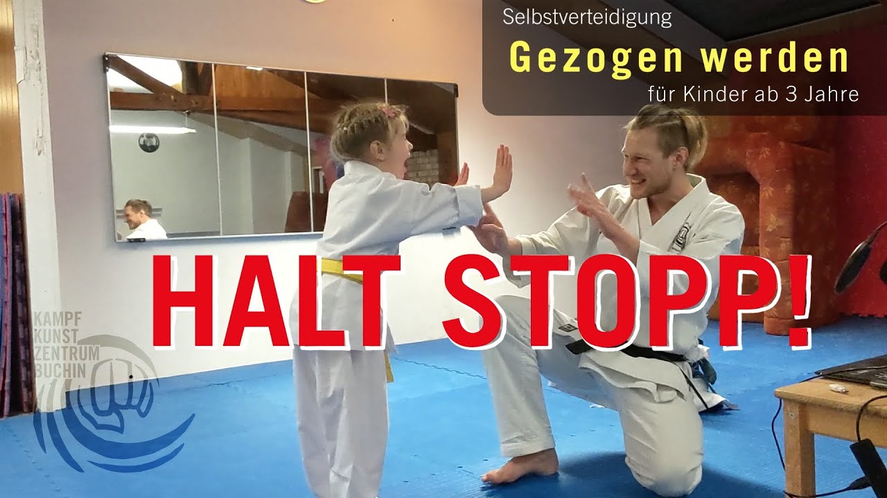 Selbstverteidigung für Kinder ab 3 Jahre zum Mitmachen mit Sensei Arne und Sempai Marla