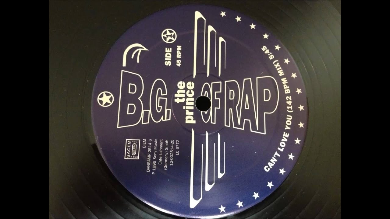B.G. The Prince Of Rap - Can't Love You