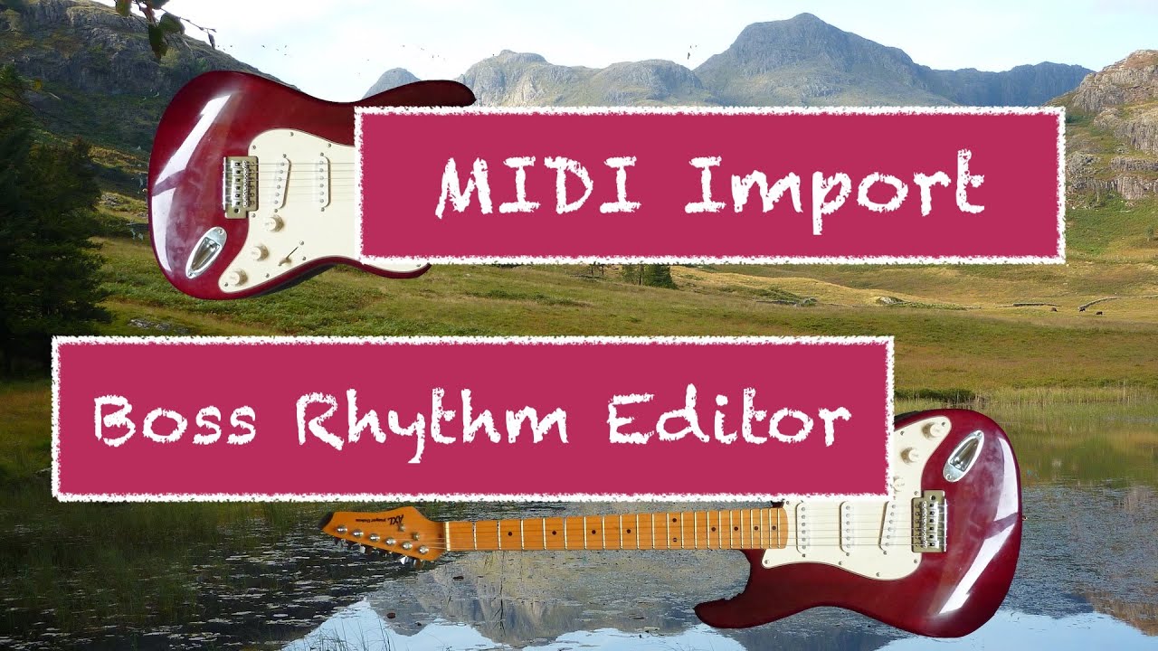 MIDI import into Boss Rhythm Editor