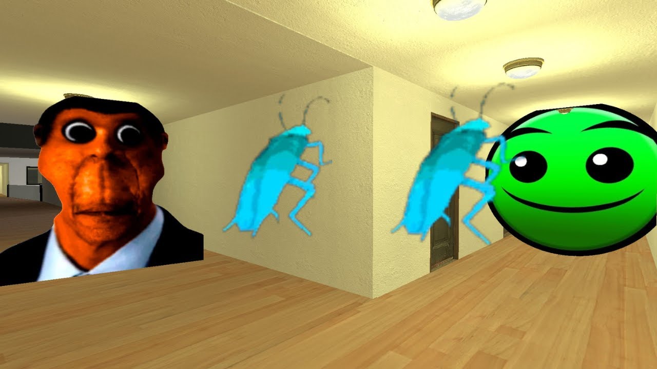 FIRE IN THE HOLE COCKROACH AND OBUNGAORNAGE ALL GMOD BOTS IN HOTEL MAPS#Nextbots_#Garry's world 200k