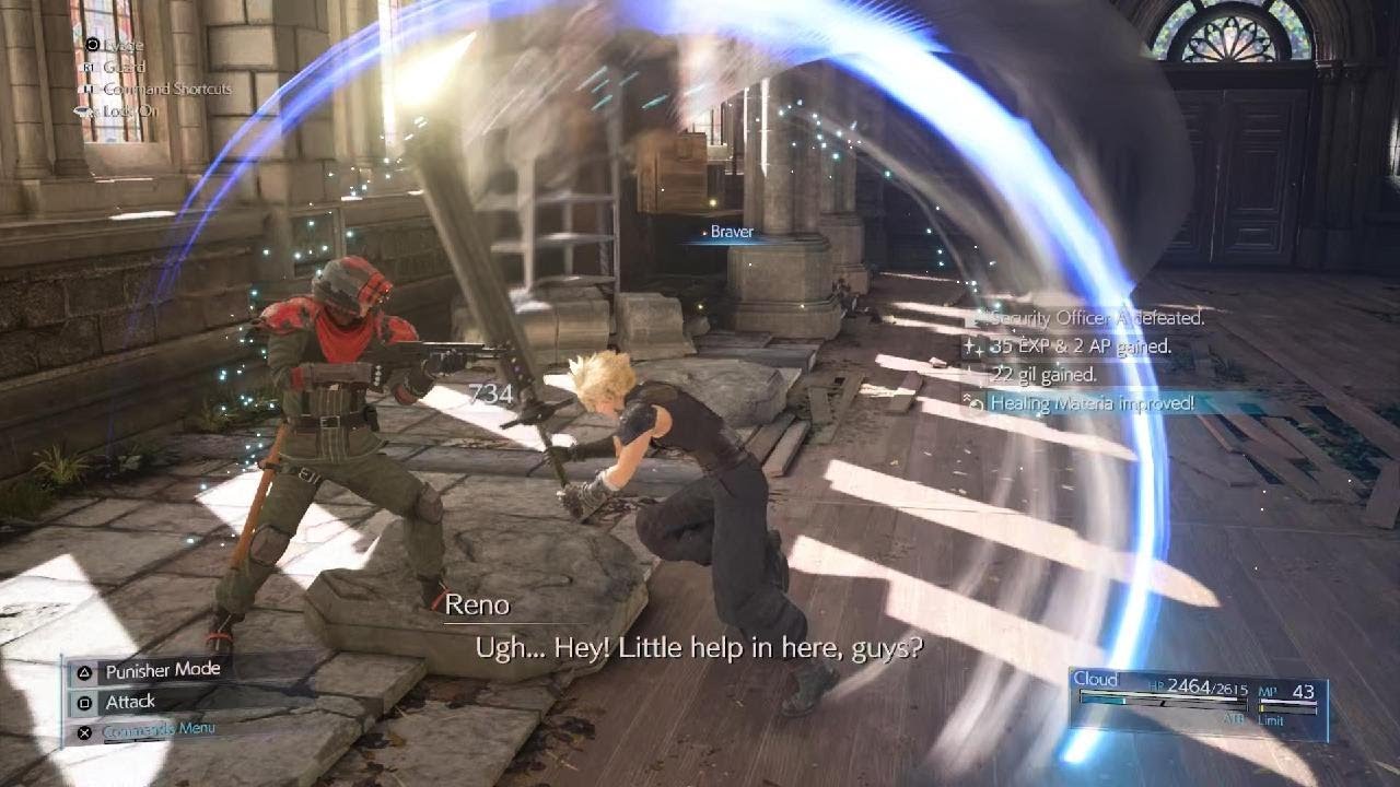 me fighting Reno first try - FINAL FANTASY VII REMAKE