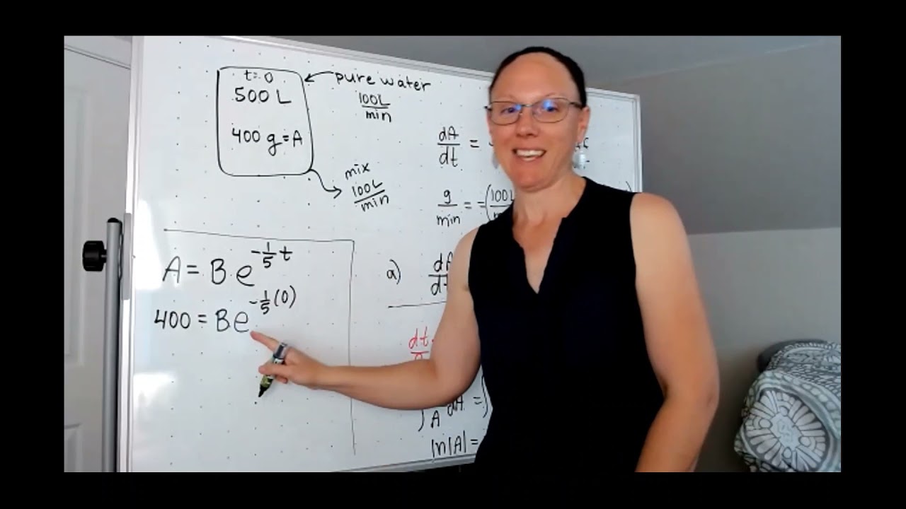 Writing differential equations from word problems
