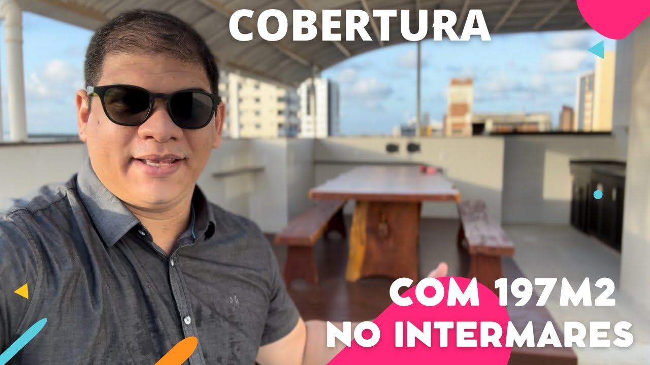 Vendida | Cobertura com 197m2, na praia do Intermares!!! 4 quartos e área externa