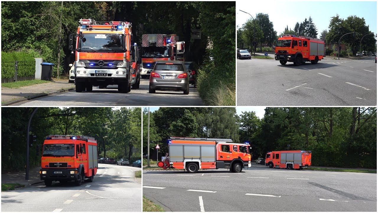 Einsatzfahrten Feuermeldung Seniorenzentrum Hamburg