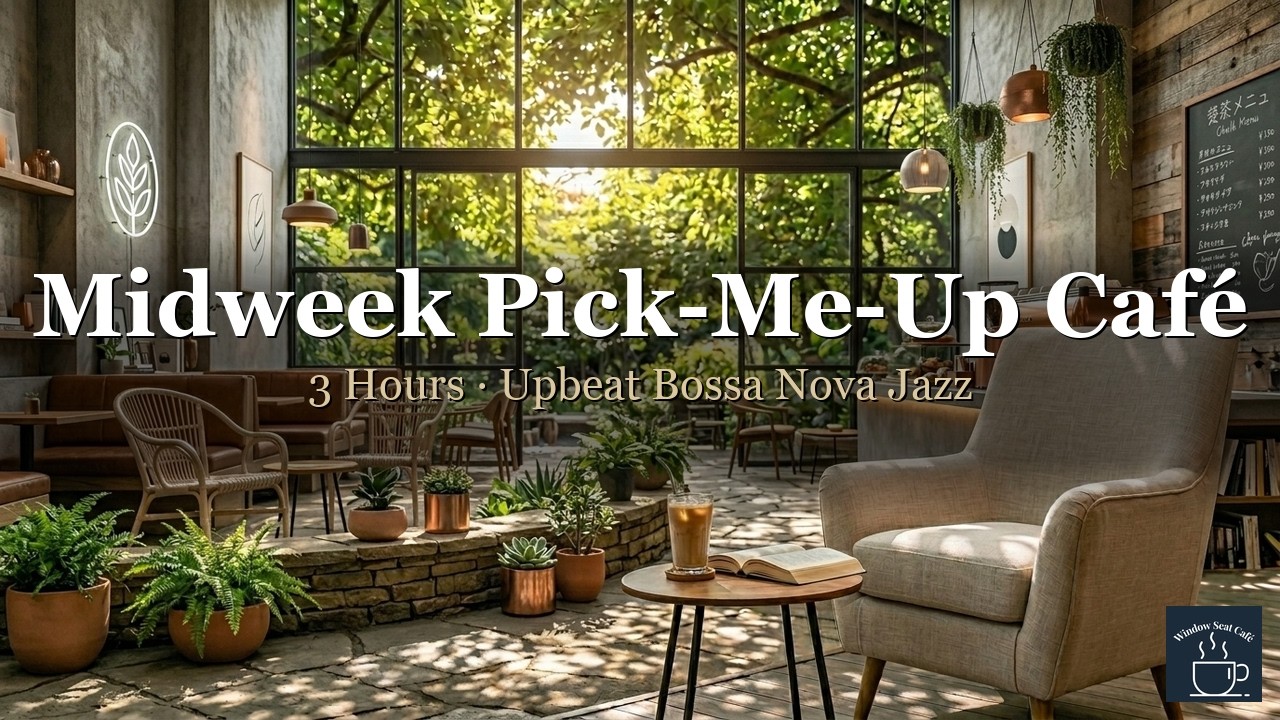 Midweek Pick-Me-Up Caf&eacute; ☕ 3 Hours Upbeat Bossa Nova Jazz | Window Seat Caf&eacute;