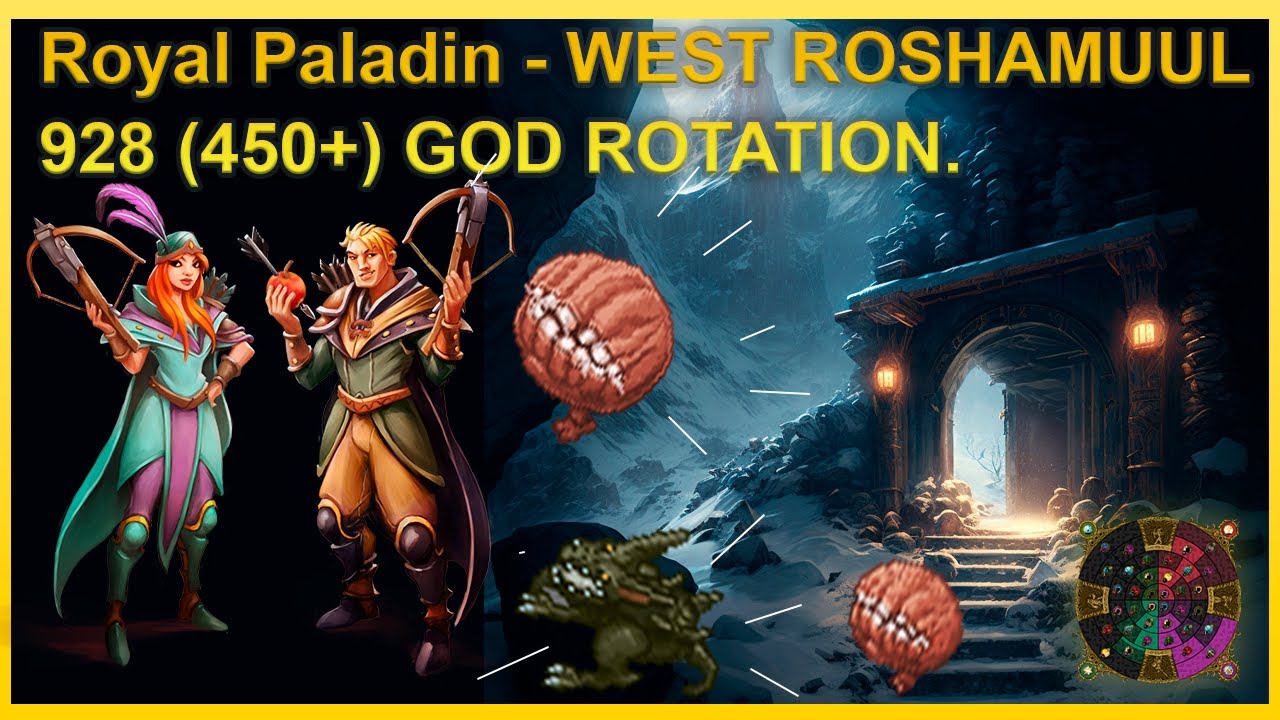 Tibia Royal Paladin 928 (450+) Solo Hunt / Roshamuul West/ 9.0 kk Exp/Hour *Profit 1.4 KK/hr