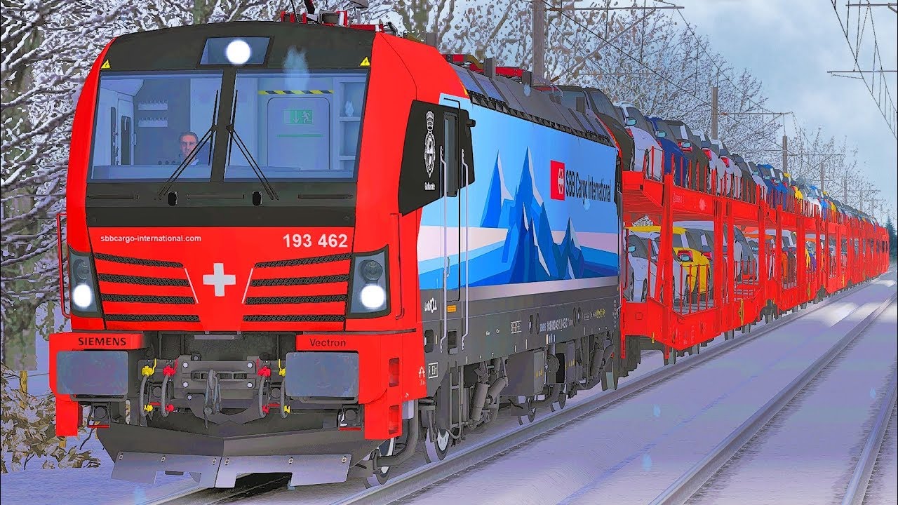 Let's Play Train Simulator 2019 | SBB Cargo International | Gotthard Nordrampe Schneesturm | Vectron