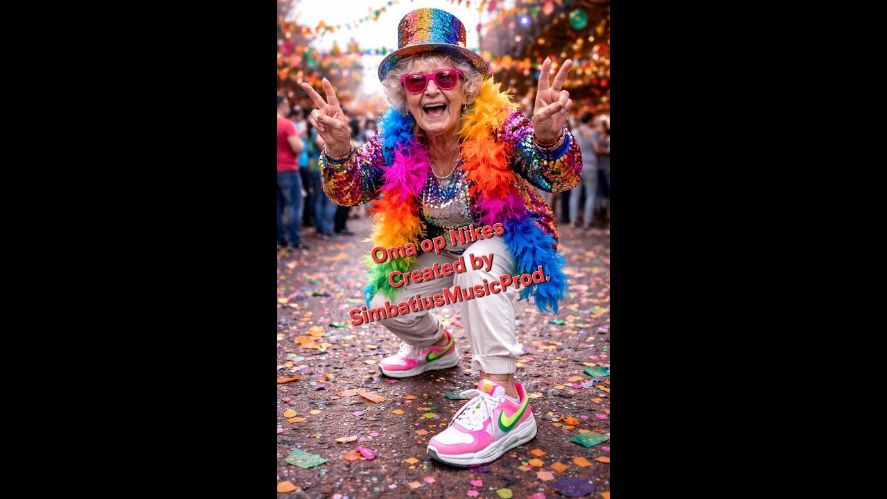 Oma op Nikes (met een biertje)