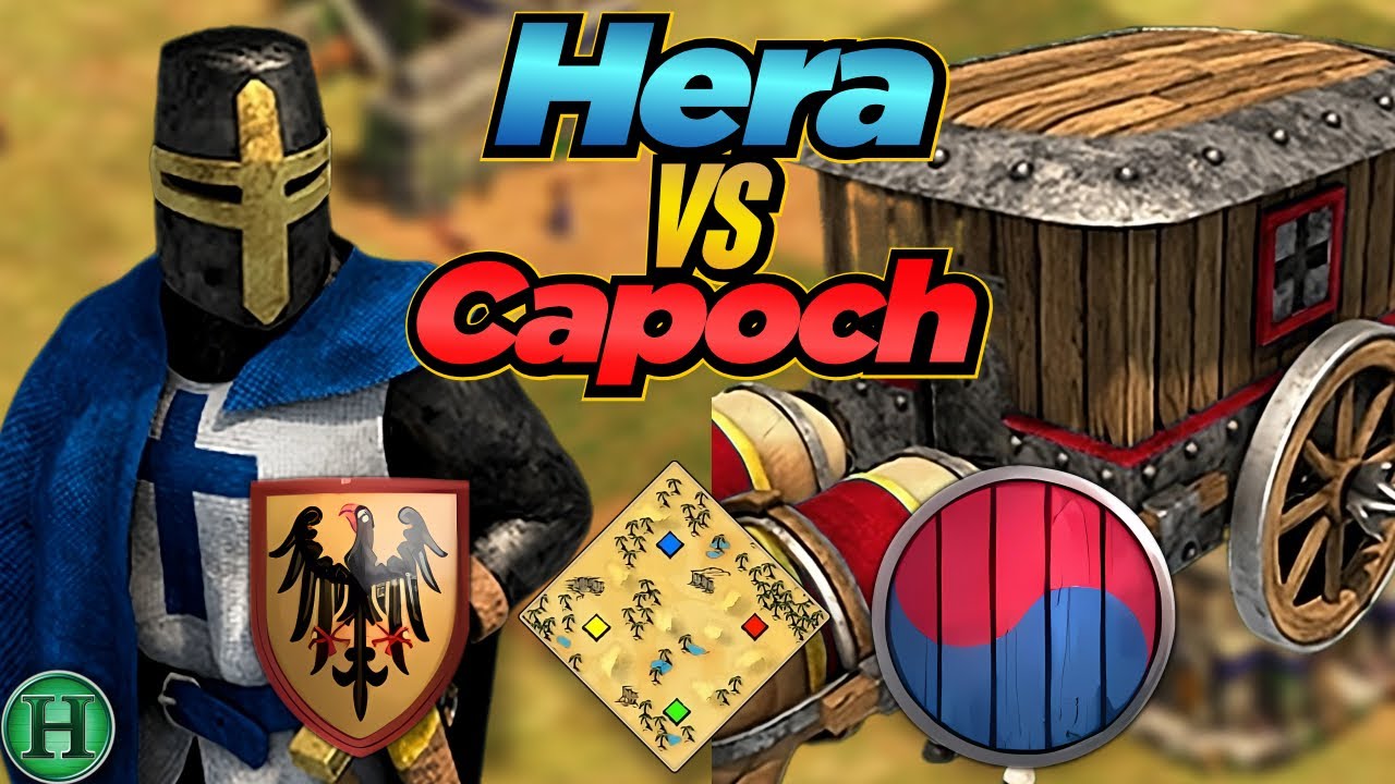 Teutons vs Koreans | 1v1 Arabia | vs Capoch | AoE2