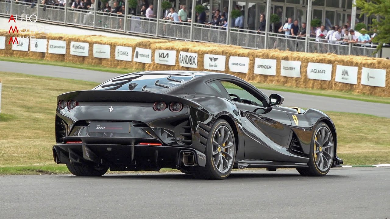 Ferrari 812 Competizione going FULL THROTTLE at Goodwood Hillclimb!