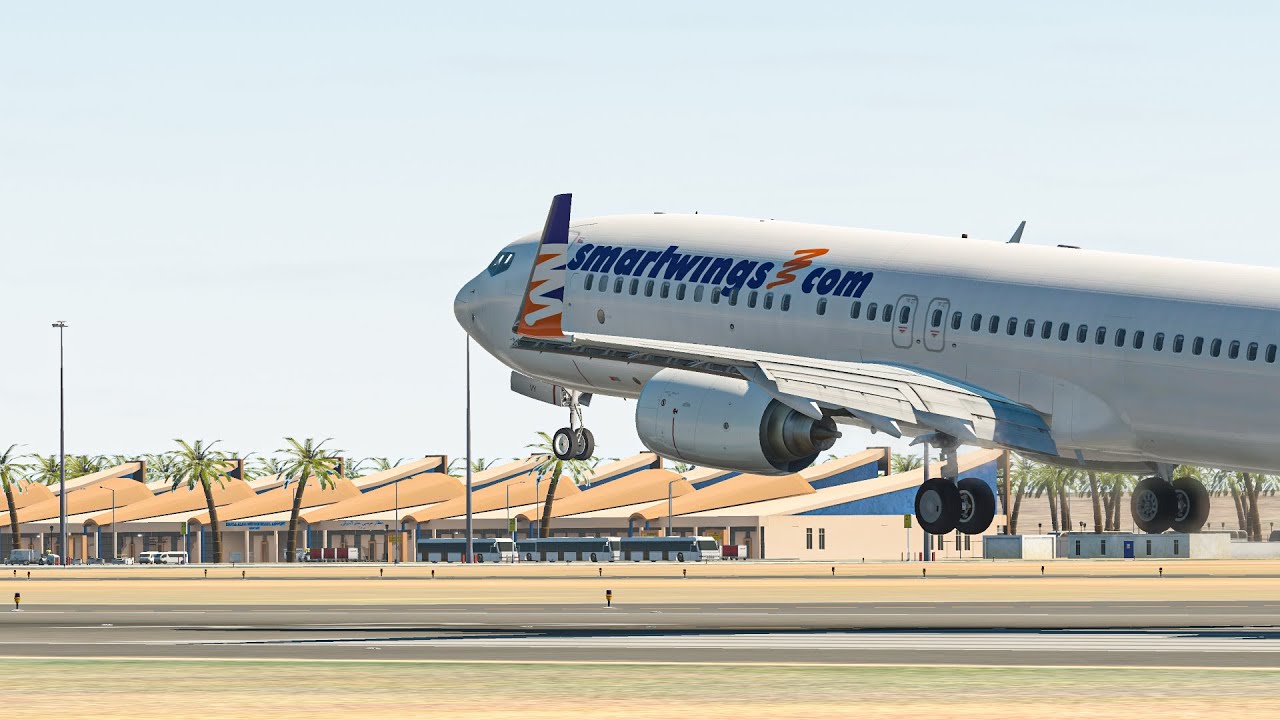 X-Plane 11| Travel Service Boeing 737-800 | Prague - Marsa Alam | TVS5VY | Landing