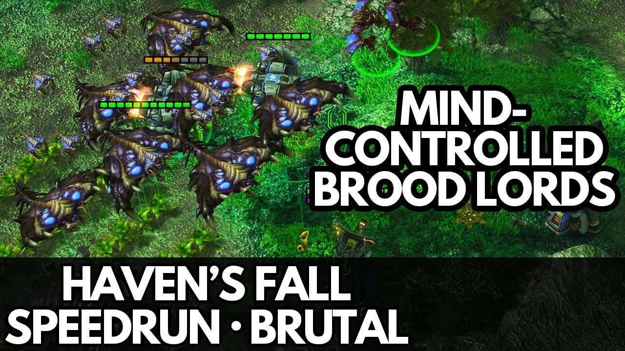 StarCraft 2 WoL - Mission 23b (Haven's Fall) - Speedrun (Brutal)