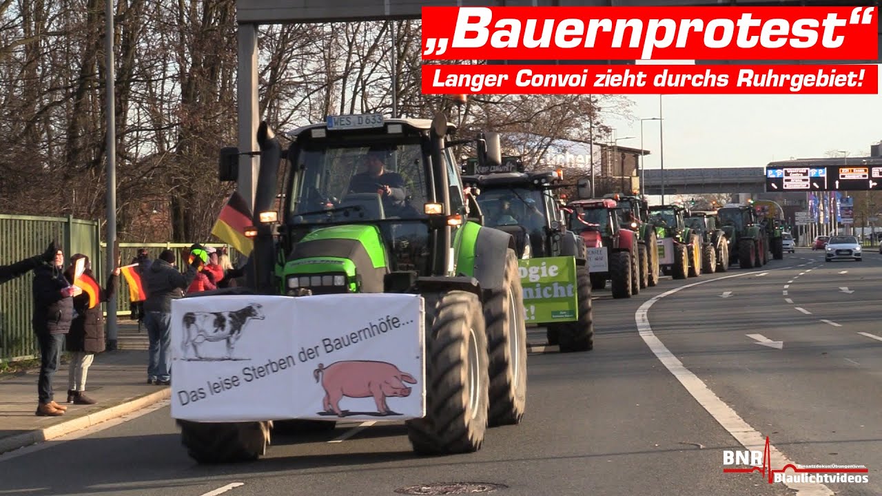 [NO FARMERS-NO FOOD-NO FUTURE] Großer Trecker-Convoi zieht durchs Ruhrgebiet!
