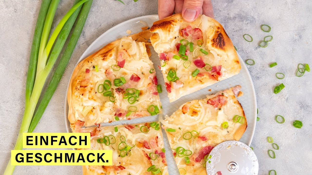 Das beste Flammkuchen Rezept Elsässer Art