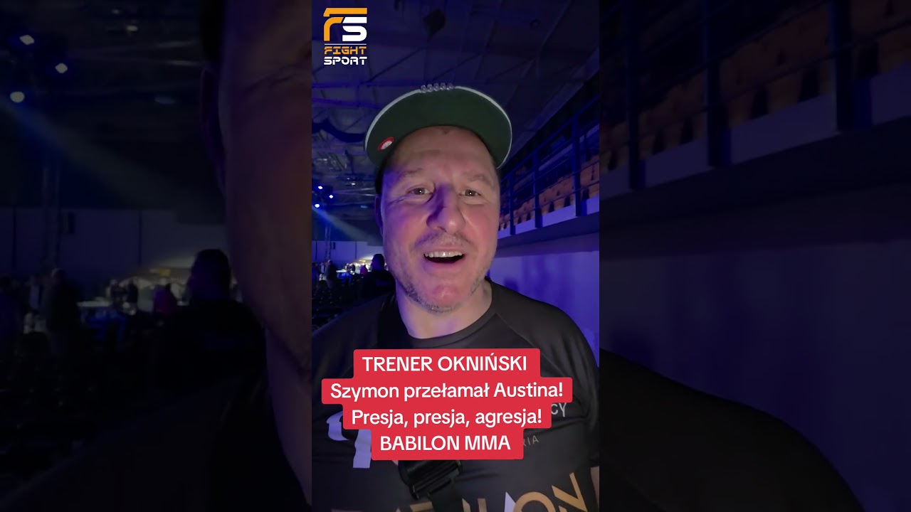 PRESJA, PRESJA, AGRESJA!TRENER OKNIŃSKI W EUFORII PO WYGRANEJ KOŁECKIEGO NA BABILON MMA 57