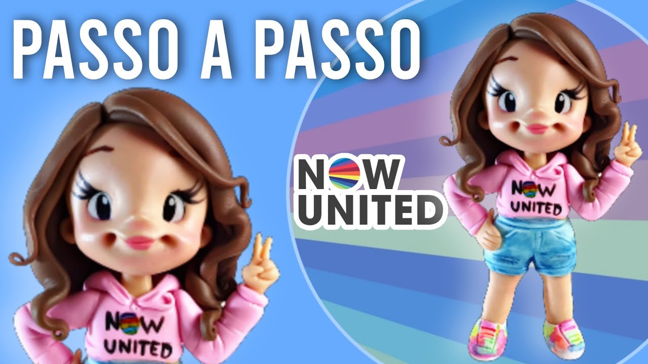 Topo de bolo do now United  que eu fiz para a minha sobrinha + REAÇÃO DELA AO RECEBER