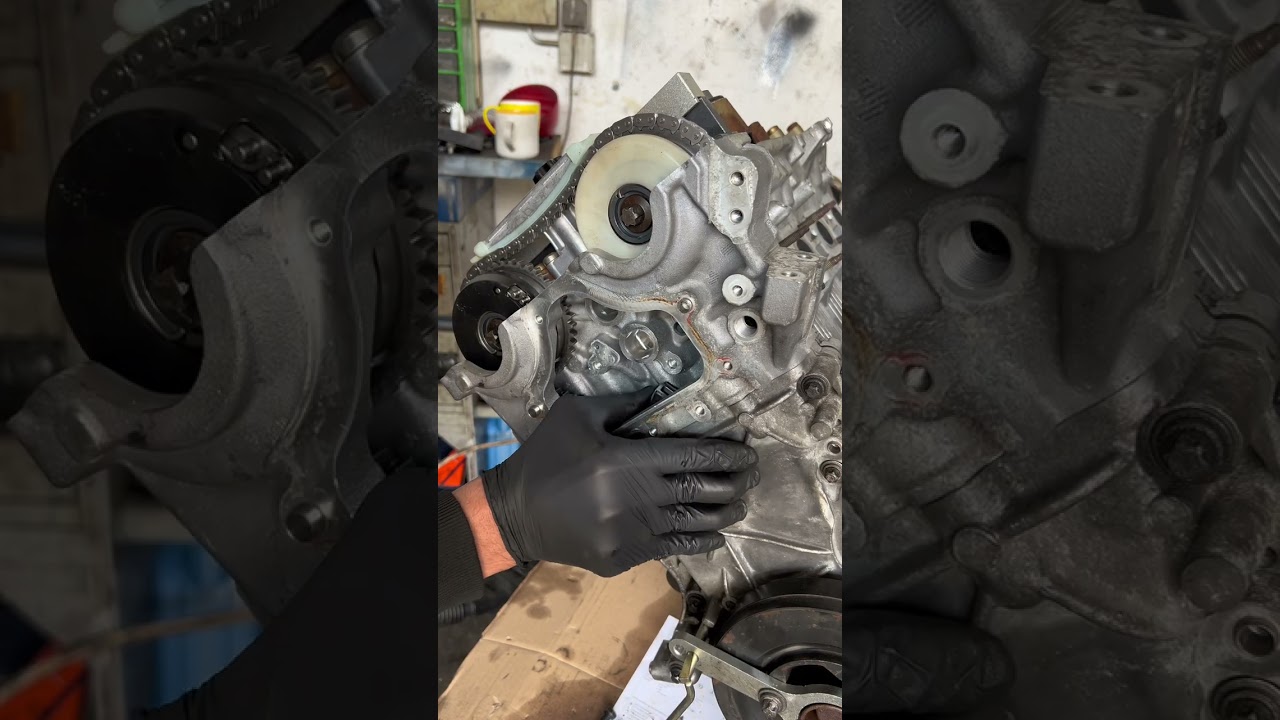 Zusammenbau des BMW 750 V8-Motors. Einbau der Steuerkette. Wichtige Hinweise. Bitte befolgen 