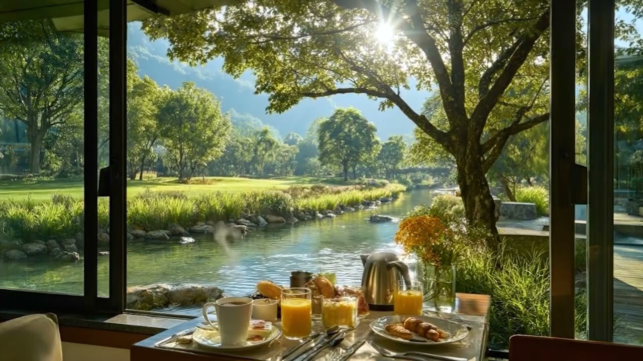 Relaxing Morning by the River | Coffee and the Sounds of Nature for a Calm and Peaceful Mind