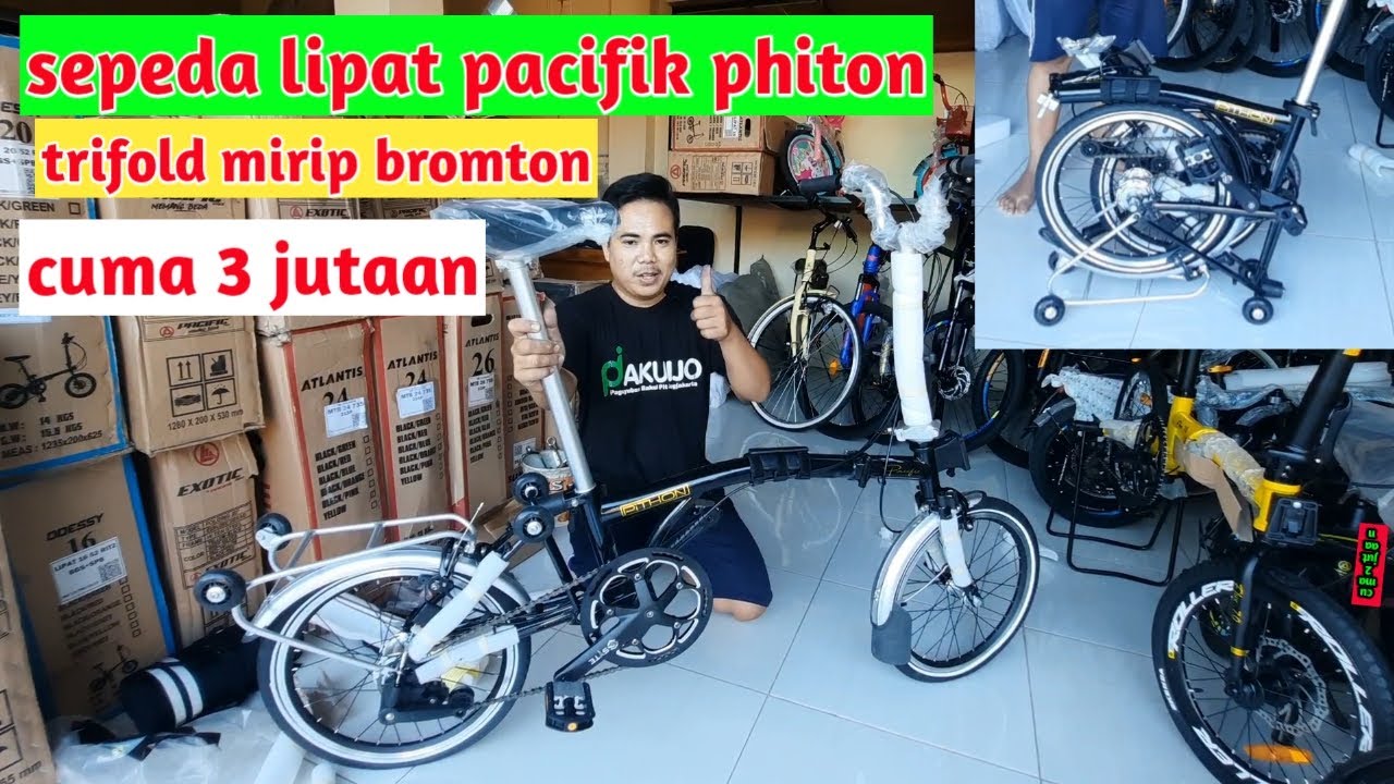 sepeda lipat pacifik phiton/trifold bromton
