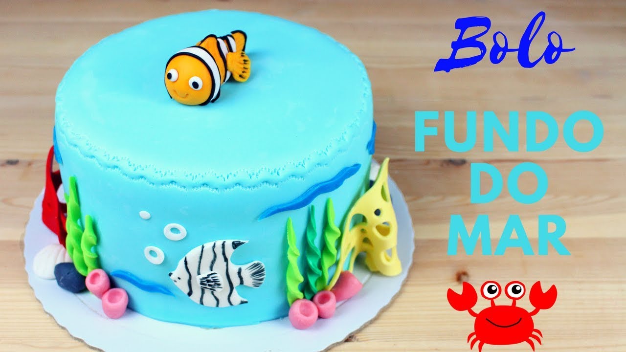 Bolo Fundo do Mar | Como Fazer Bolo Decorado do Fundo do Mar | Cakepedia