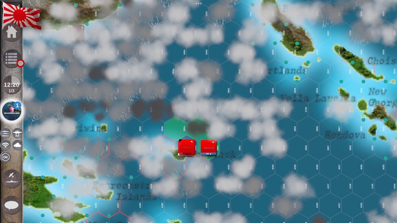 Japanese strategic victory at Coral Sea - Carrier Battles iPad game replay! 