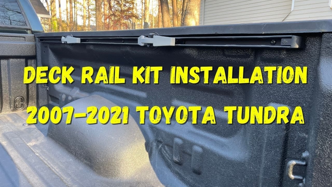 Tundra Deck Rail Kit Installation 2007-2021 Toyota Short Standard Long Bed PT278-34071, 34072, 34073