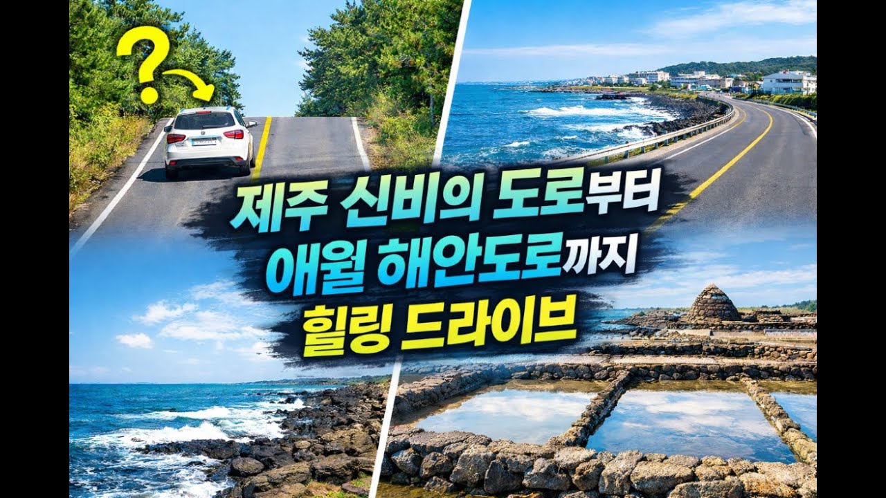 제주에서만 만나는 신비한 길과 바다｜신비의도로 · 애월해안도로 · 구엄리 돌염전 #제주여행#제주드라이브#제주신비의도로#애월해안도로#구엄리천연돌염전#제주숨은명소