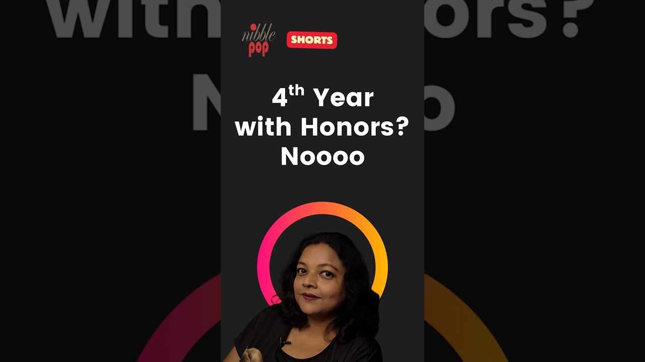 Should You Take Up 4th Year with Honours? Quick Suggestion in 3 Minutes 🎭 #monamimukherjee
