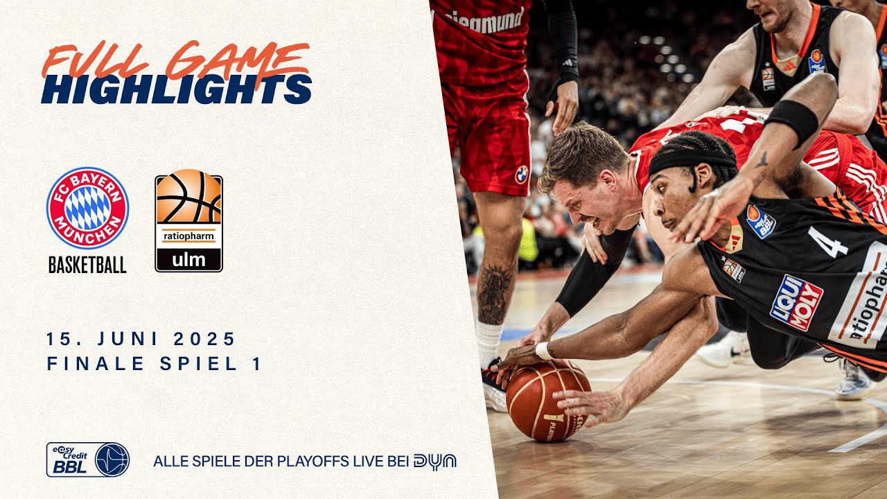 FC Bayern München Basketball vs. ratiopharm ulm - Full Game Highlights - Finale Spiel 1, 2024/25