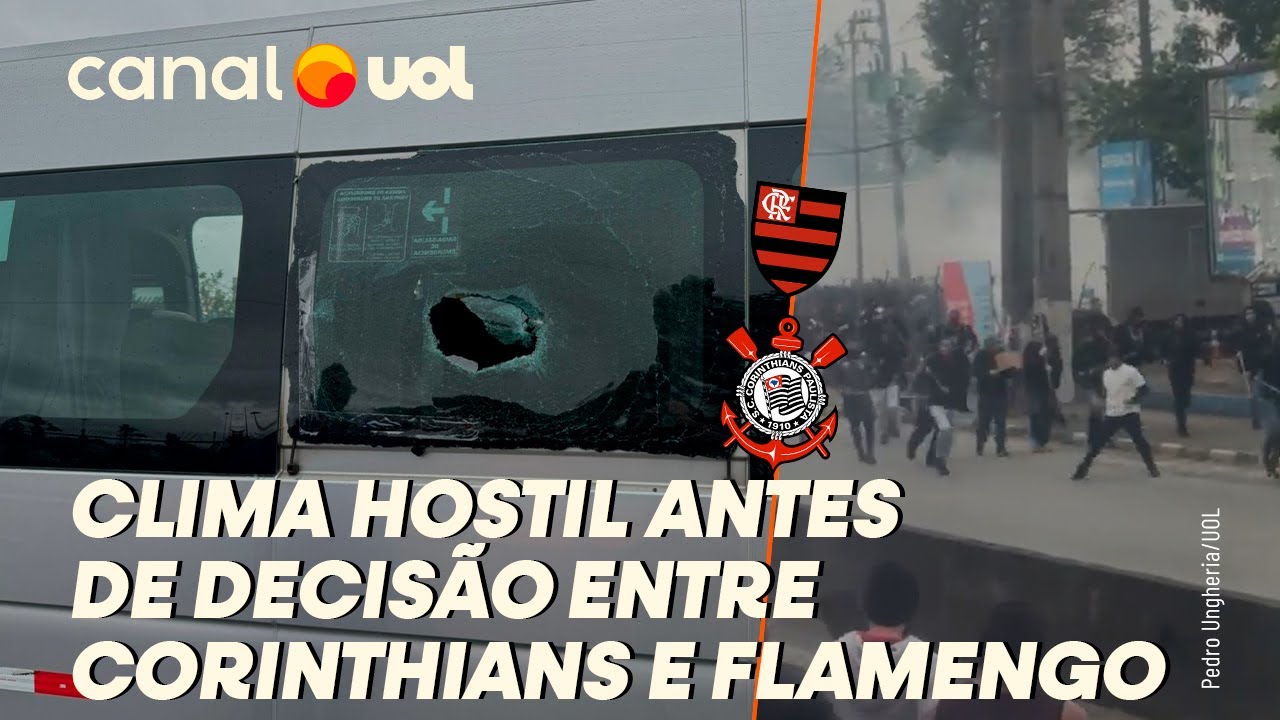 CORINTHIANS X FLAMENGO: PRÉ-JOGO TEM CLIMA TENSO E ATAQUES A TORCEDORES VISITANTES
