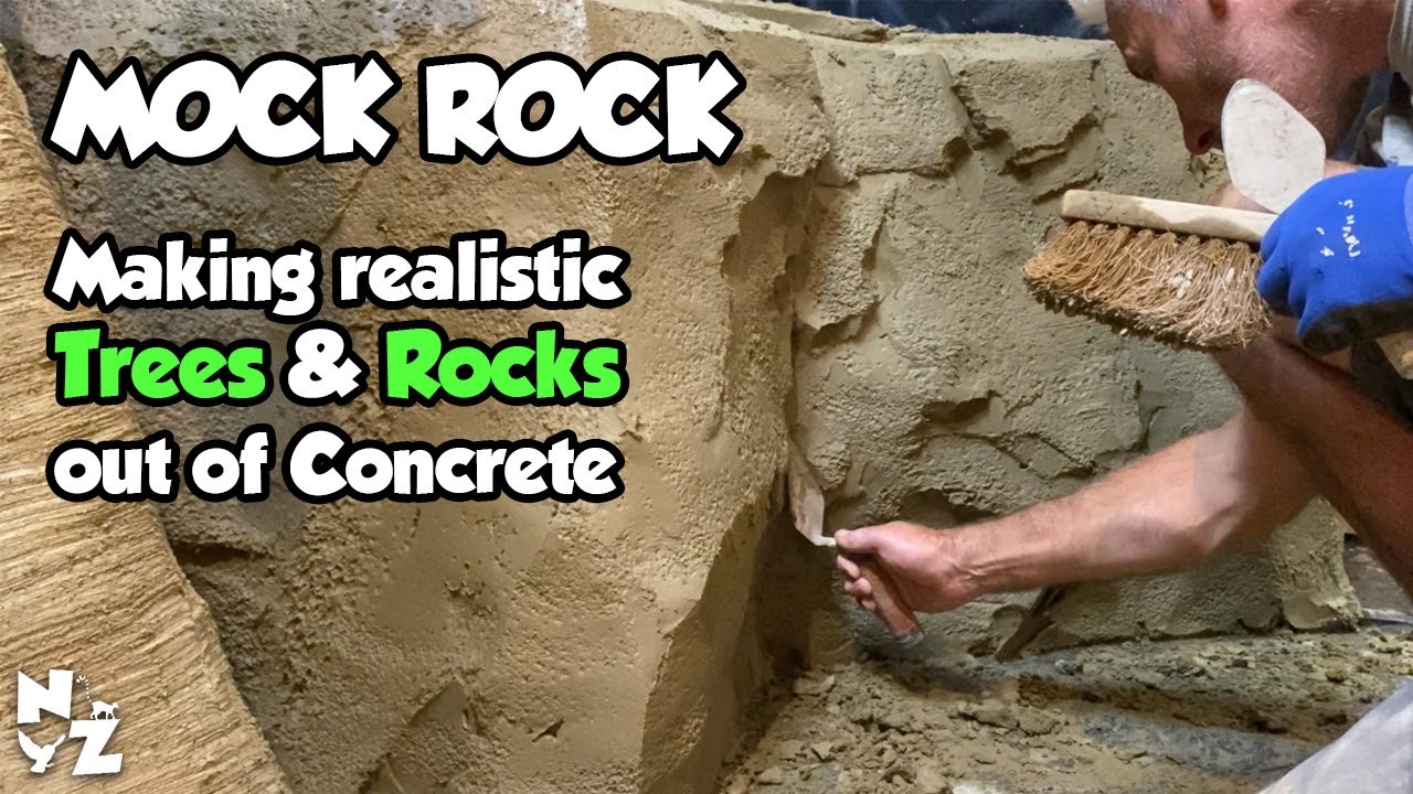 Making a Fake Tree out of Concrete - Mock Artificial Rock