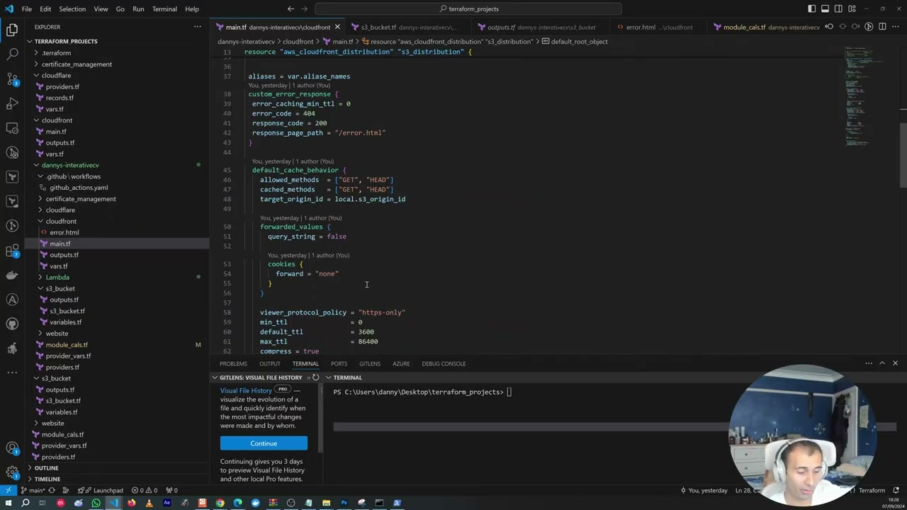 AWS S3 static website with Cloudfront andCloudflare