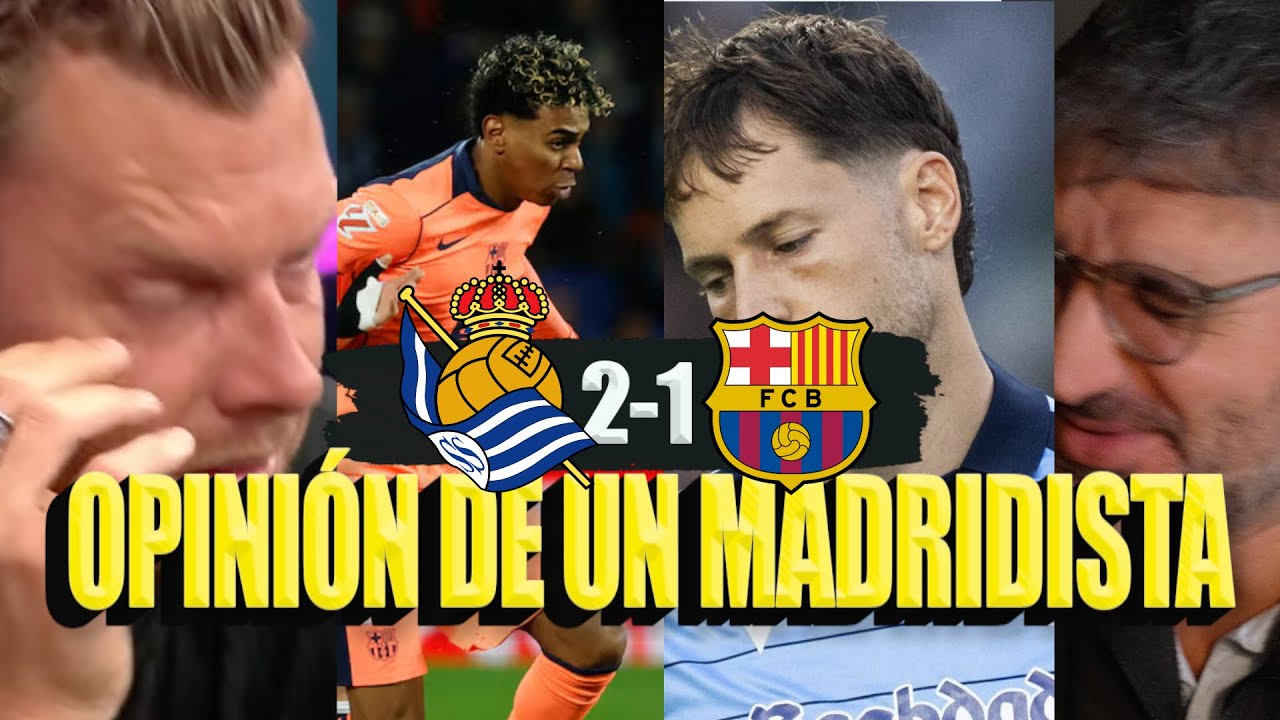 El Barça Pierde contra La Real Sociedad 2-1 y deja al Madrid a solo -1