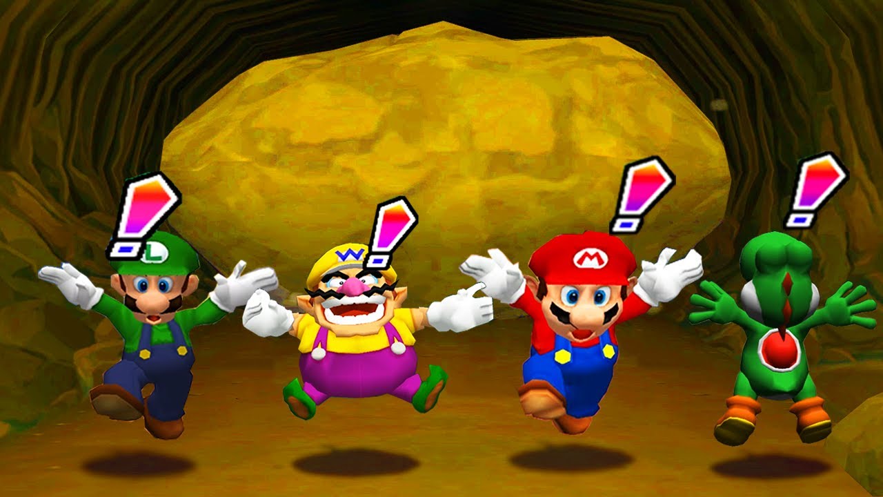 Mario Party 6 Minigames - Man Battle - Mario vs Luigi vs Wario vs Yoshi