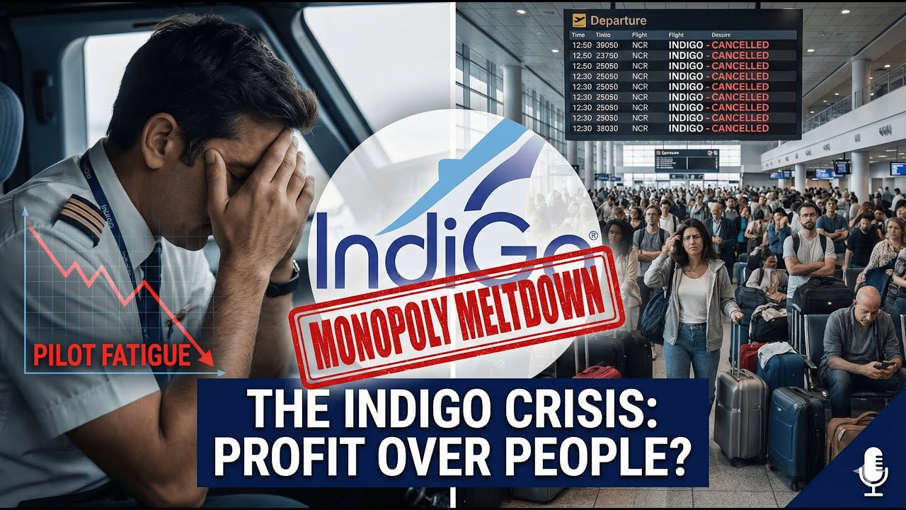 IndiGo Airlines Crisis EXPLAINED: What Went Wrong? Govt Failure, Monopoly & Worker Issues