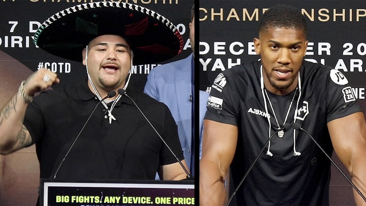 ANDY RUIZ JR VS. ANTHONY JOSHUA 2 - FULL NEW YORK PRESS CONFERENCE & FACE OFF VIDEO