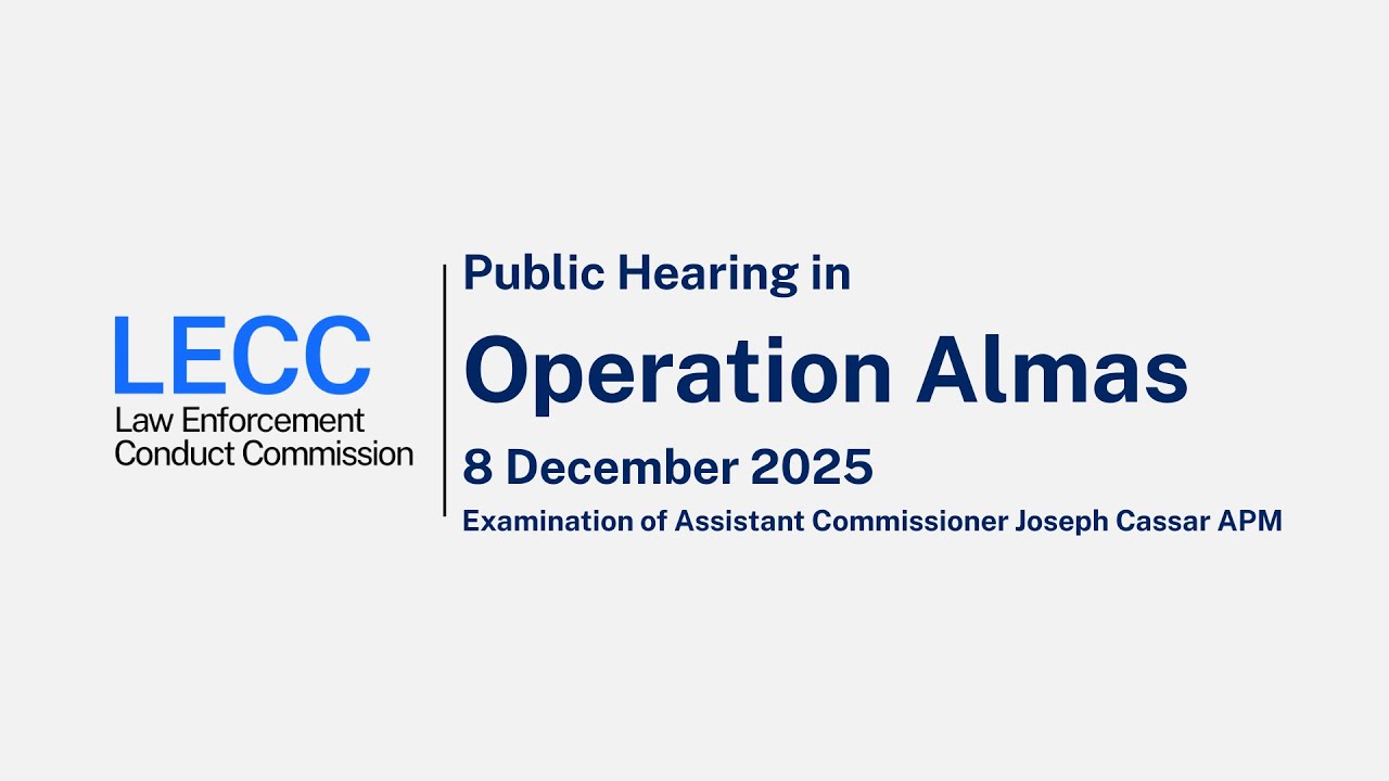 Op Almas - Public Examination of Assistant Commissioner Joseph Cassar - 8 December 2025