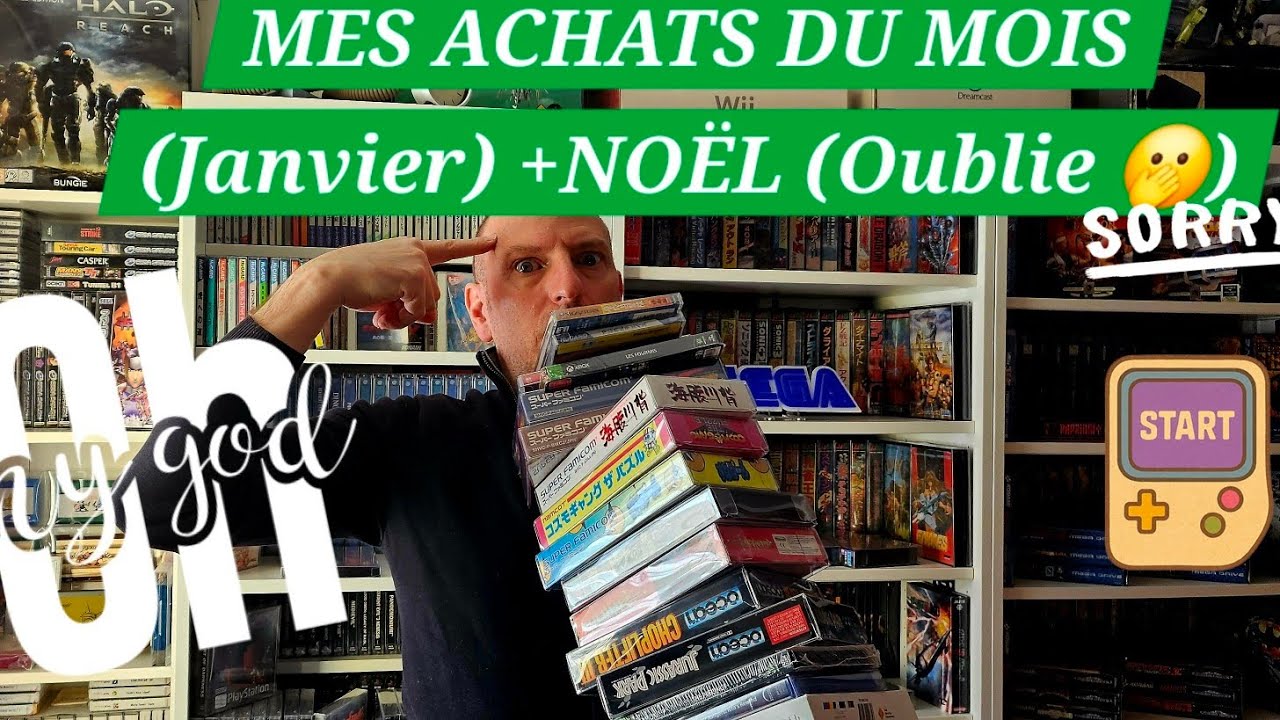 🔥MES ACHATS DU MOIS DE JANVIER +OUBLIS (DE NOEL)🫢🤭 #retrogaming #collection #nintendo #jeuxvidéo