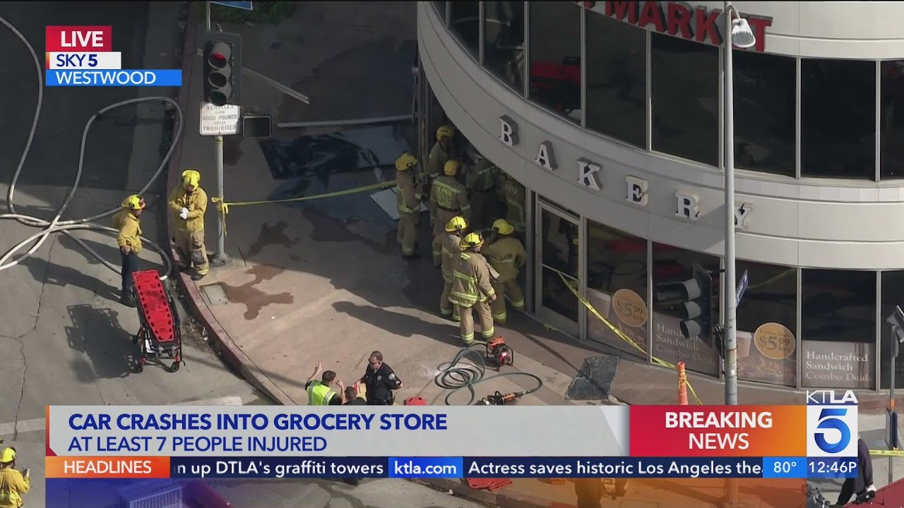 Car crash into Westwood store kills 2, injures others